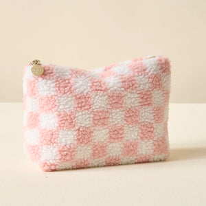 Teddy Checkered Pouch