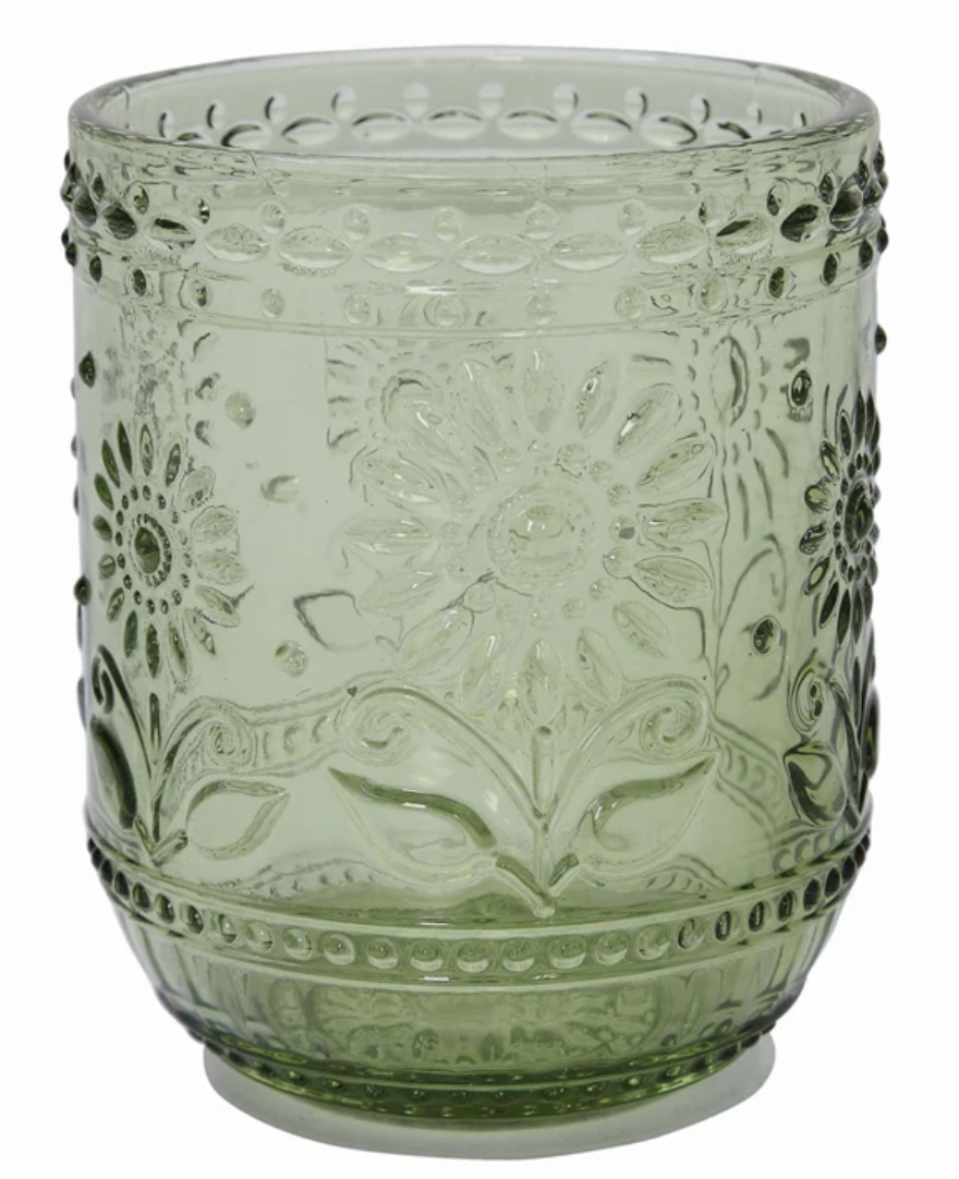 Embossed Drinking Glass