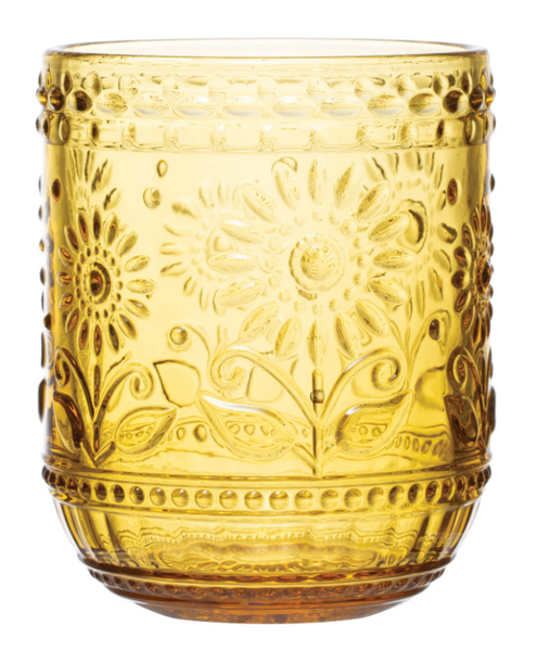 Embossed Drinking Glass