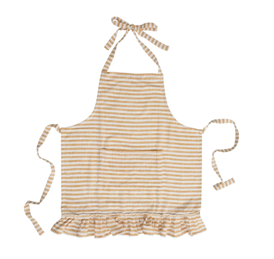 Frilly Striped Apron