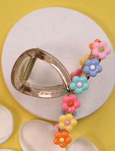 Multi-Color Daisy Claw Clip