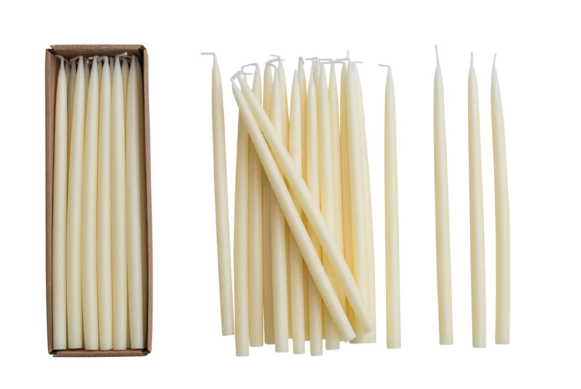 24 Thin Taper Candles