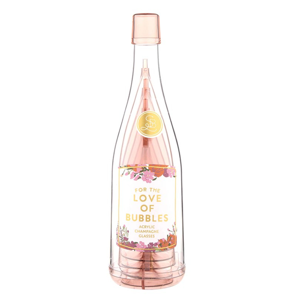 Bottle of Acrylic Glasses