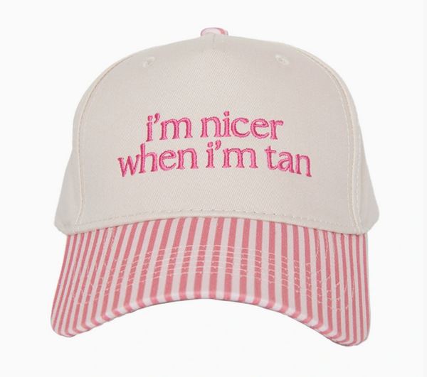 Striped Summer Baseball Cap