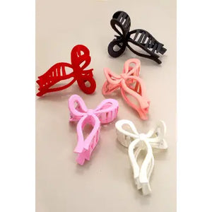 Matte Bow Claw Clip