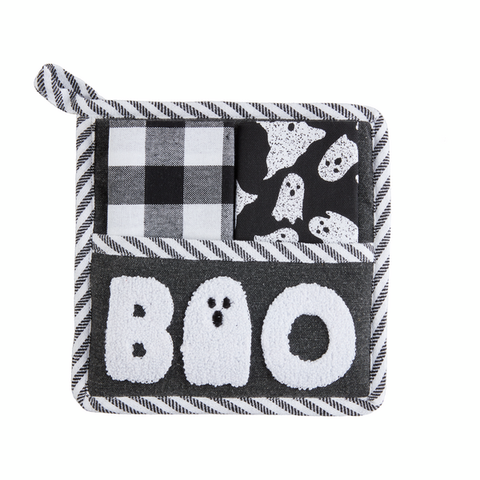 Boo Towel Pot Holder