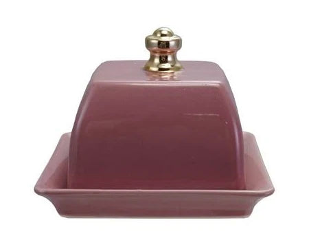 Mauve Butter Dish