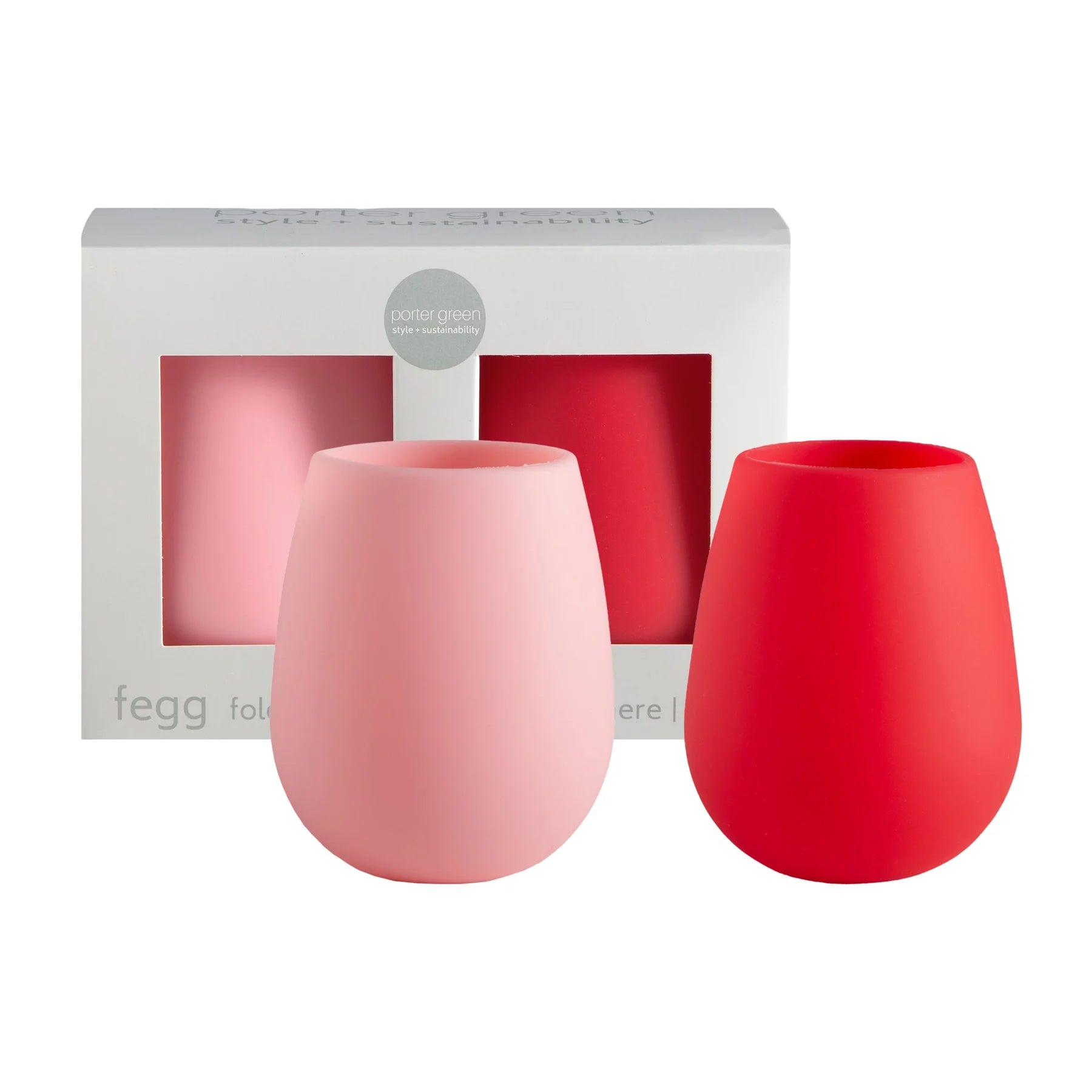 Cherry + Blush Stemless Silicone