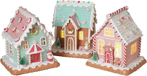 Lighted Holiday Clay Dough House