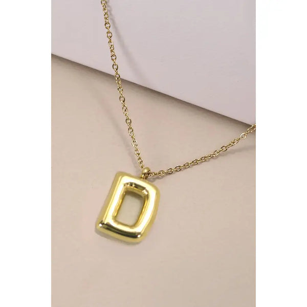 Bubble Initial Necklace