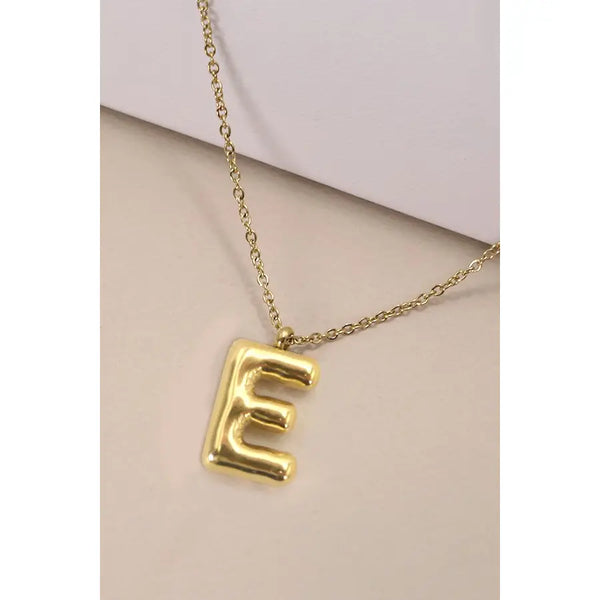 Bubble Initial Necklace