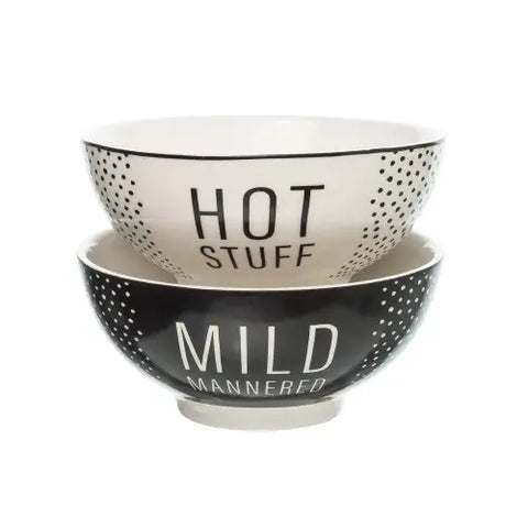 Mild/Hot Ceramic Bowl Set