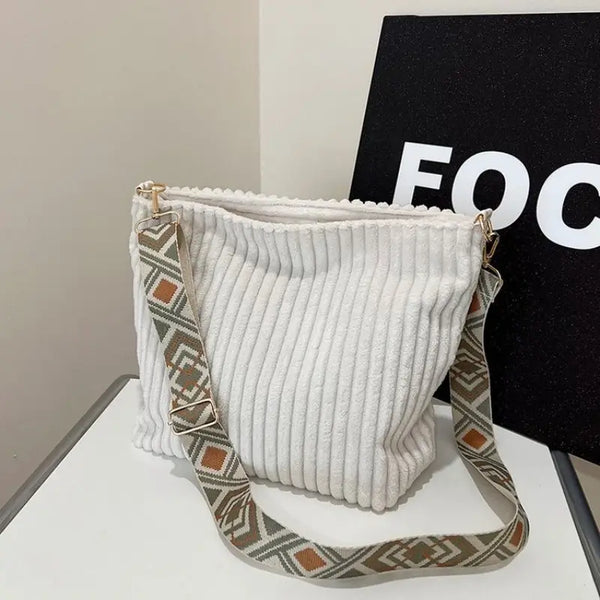 Corduroy Shoulder Bag