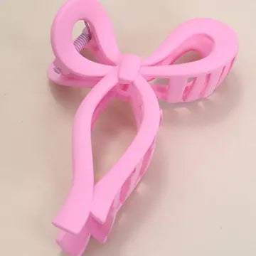 Matte Bow Claw Clip