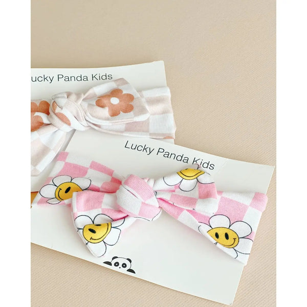 Daisy/Checkered Headband
