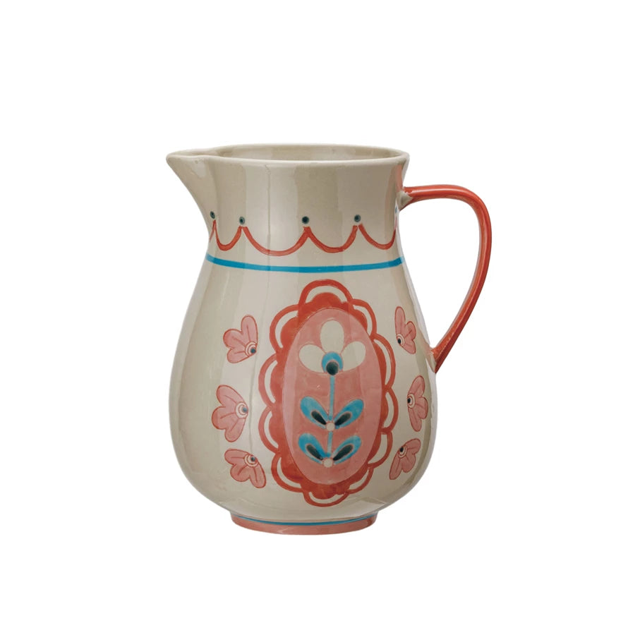 Pink Flower Pitcher