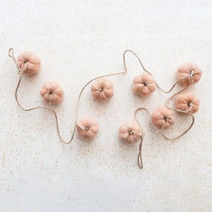 Felt Pumpkin Garland