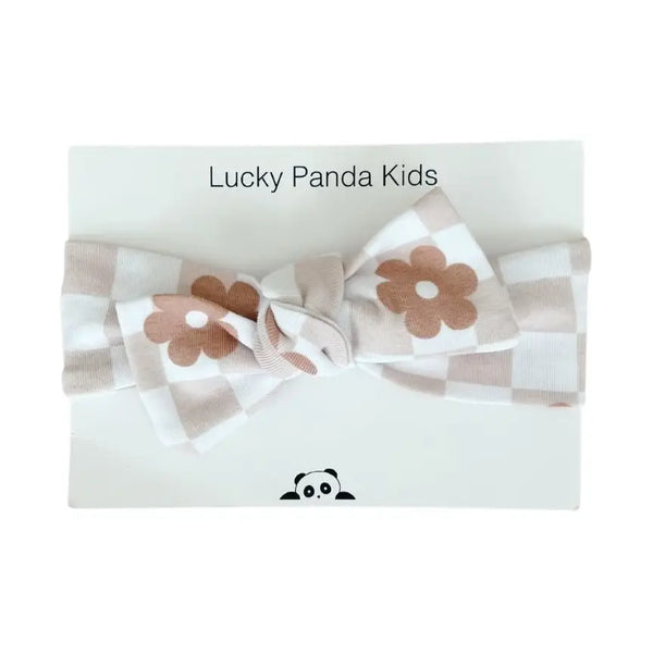 Daisy/Checkered Headband