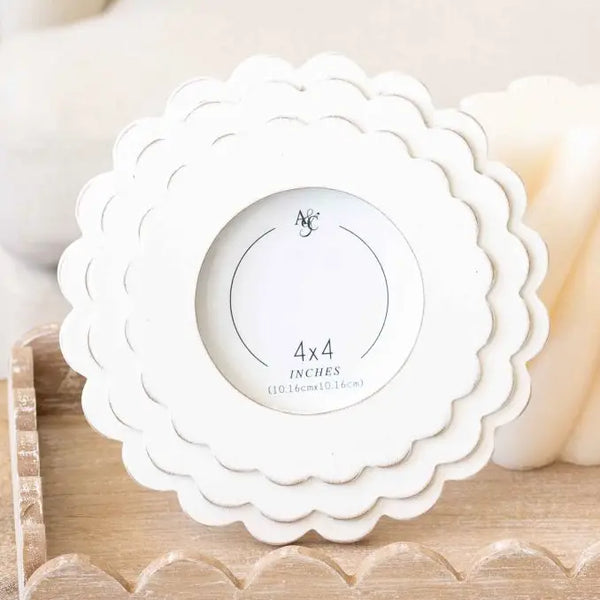 4x4 Round Scallop Frame