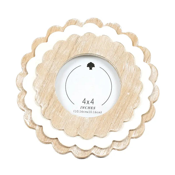 4x4 Round Scallop Frame