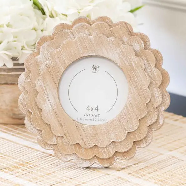 4x4 Round Scallop Frame
