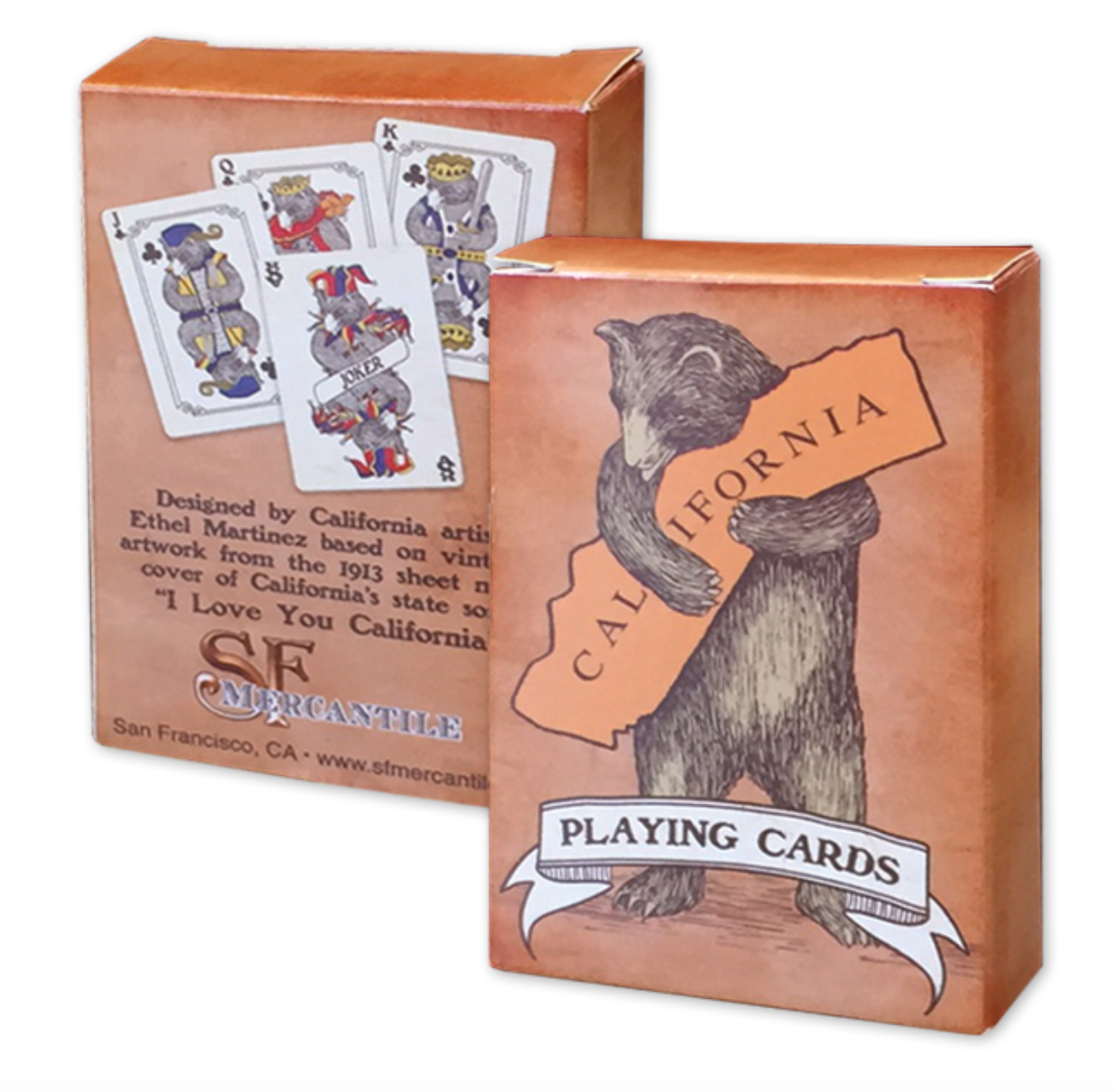 CA Bear Playing Cards