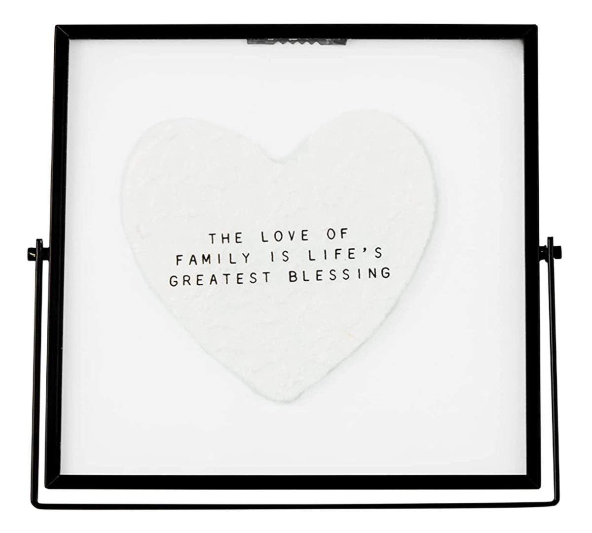 Blessing Heart Glass Plaque