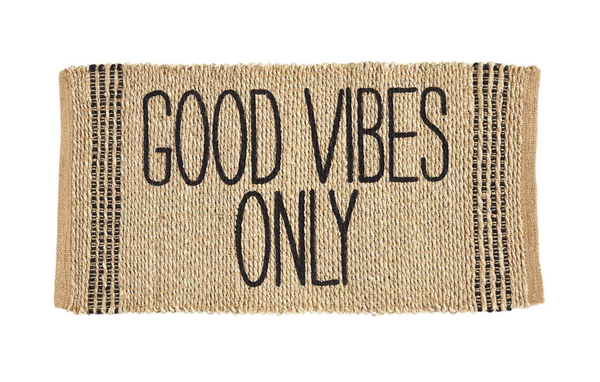 Good Vibe Jute Stripe Doormat