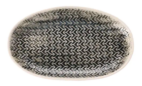 Stoneware Oval Plate
